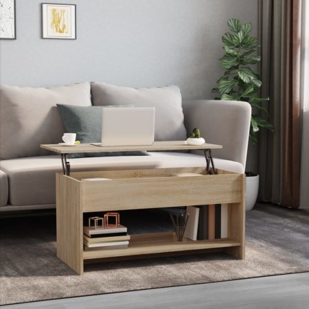 Mesa de centro madera de ingeniería roble Sonoma 102x50x52,5 cm | Foro24.es | Tu tienda online para hogar, jardín y más Foro24.es