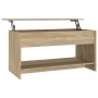 Mesa de centro madera de ingeniería roble Sonoma 102x50x52,5 cm | Foro24.es | Tu tienda online para hogar, jardín y más Foro24.es