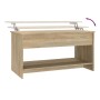 Mesa de centro madera de ingeniería roble Sonoma 102x50x52,5 cm | Foro24.es | Tu tienda online para hogar, jardín y más Foro24.es