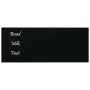 Pizarra magnética de pared vidrio templado negro 50x20 cm