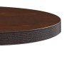 Mesa de bistró MDF marrón oscuro 60 cm