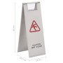 Señal de suelo mojado plegable acero inoxidable