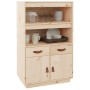 Aparador de madera maciza de pino 67x40x108,5 cm