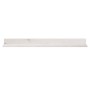 Estantes de pared 2 uds madera maciza de pino blanco 110x11x9cm