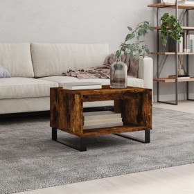 Mesa de centro madera de ingeniería roble ahumado 60x50x40 cm de , Mesas de centro - Ref: Foro24-829265, Precio: 50,60 €
