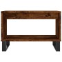Mesa de centro madera de ingeniería roble ahumado 60x50x40 cm de , Mesas de centro - Ref: Foro24-829265, Precio: 50,60 €