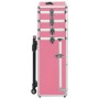 Maletín trolley de maquillaje de aluminio rosa de , Neceseres - Ref: Foro24-91813, Precio: 108,68 €