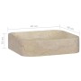 Lavabo crema mármol 40x40x10 cm de , Lavabos - Ref: Foro24-149180, Precio: 161,75 €
