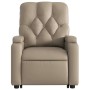 Sillón reclinable masaje pie cuero artificial color capuchino de , Sillones - Ref: Foro24-3204785, Precio: 297,44 €