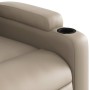 Sillón reclinable masaje pie cuero artificial color capuchino de , Sillones - Ref: Foro24-3204785, Precio: 297,44 €