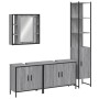 Set de armario de baño 4 pzas madera contrachapada gris sonoma de , Muebles de baño - Ref: Foro24-3214753, Precio: 270,28 €