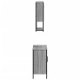Set de muebles de baño 2 pzas madera contrachapada gris sonoma