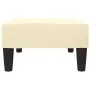 Taburete de cuero sintético color crema 78x56x32 cm by vidaXL, Ottomans - Ref: Foro24-337709, Price: 67,83 €, Discount: %