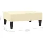 Taburete de cuero sintético color crema 78x56x32 cm by vidaXL, Ottomans - Ref: Foro24-337709, Price: 67,83 €, Discount: %