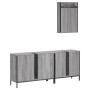 Set de muebles de baño 3 pzas madera contrachapada gris sonoma de , Muebles de baño - Ref: Foro24-3214793, Precio: 165,89 €