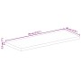 Tablero de mesa rectangular madera maciza acacia 70x20x2,5 cm | Foro24.es | Tu tienda online para hogar, jardín y más Foro24.es