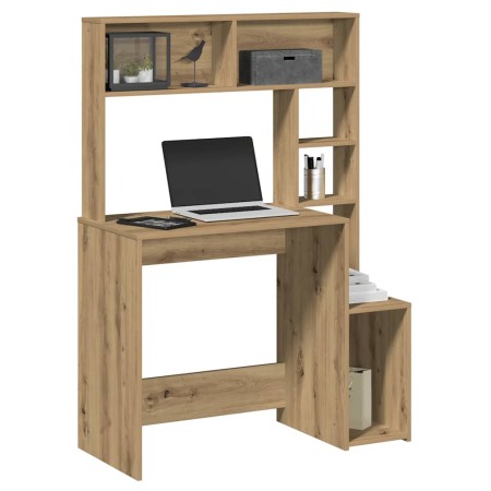 Escritorio estantes madera roble artisian 100x45x140 cm | Foro24.es | Tu tienda online para hogar, jardín y más Foro24.es