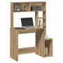 Escritorio estantes madera roble artisian 100x45x140 cm | Foro24.es | Tu tienda online para hogar, jardín y más Foro24.es