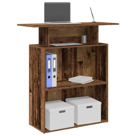 Mostrador de recepción madera antigua 100x40x104 cm | Foro24.es | Tu tienda online para hogar, jardín y más Foro24.es