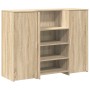 Mostrador de recepción roble sonoma 135x50x103,5 cm de , Escritorios - Ref: Foro24-3324189, Precio: 238,79 €, Descuento: %