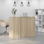 Mostrador de recepción roble sonoma 135x50x103,5 cm de , Escritorios - Ref: Foro24-3324189, Precio: 238,79 €, Descuento: %