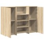 Mostrador de recepción roble sonoma 135x50x103,5 cm de , Escritorios - Ref: Foro24-3324189, Precio: 238,79 €, Descuento: %
