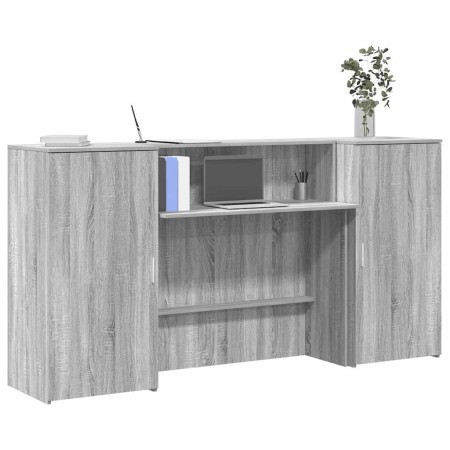 Mostrador de recepción sonoma gris 200x50x103,5 cm | Foro24.es | Tu tienda online para hogar, jardín y más Foro24.es