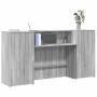 Mostrador de recepción sonoma gris 200x50x103,5 cm | Foro24.es | Tu tienda online para hogar, jardín y más Foro24.es