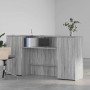 Mostrador de recepción sonoma gris 200x50x103,5 cm | Foro24.es | Tu tienda online para hogar, jardín y más Foro24.es