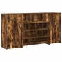 Mostrador de recepción roble ahumado 200x50x103,5 cm de , Escritorios - Ref: Foro24-3324182, Precio: 376,99 €, Descuento: %
