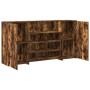 Mostrador de recepción roble ahumado 200x50x103,5 cm de , Escritorios - Ref: Foro24-3324182, Precio: 376,99 €, Descuento: %