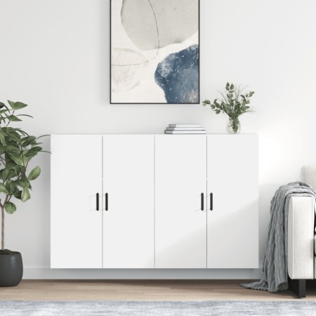 Armarios de pared 2 unidades blanco 69,5x34x90 cm de , Aparadores - Ref: Foro24-3195627, Precio: 165,48 €