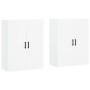 Armarios de pared 2 unidades blanco 69,5x34x90 cm de , Aparadores - Ref: Foro24-3195627, Precio: 165,48 €