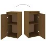 Wandschrank aus massivem Kiefernholz in Honigbraun, 30 x 30 x 60 cm von vidaXL, Regale und Regale - Ref: Foro24-813491, Preis...