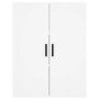 Aparador alto madera contrachapada blanco 69,5x34x180 cm de , Aparadores - Ref: Foro24-3195963, Precio: 189,15 €