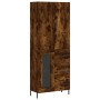 Aparador alto madera contrachapada roble ahumado 69,5x34x180 cm de , Aparadores - Ref: Foro24-3195968, Precio: 173,27 €, Desc...