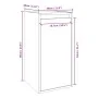 Wandschrank aus massivem Kiefernholz in Honigbraun, 30 x 30 x 60 cm von vidaXL, Regale und Regale - Ref: Foro24-813491, Preis...