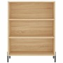 Aparador alto madera contrachapada color roble 69,5x34x180 cm de , Aparadores - Ref: Foro24-3196078, Precio: 126,97 €, Descue...