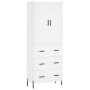 Aparador alto madera contrachapada blanco 69,5x34x180 cm | Foro24.es | Tu tienda online para hogar, jardín y más Foro24.es
