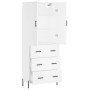 Aparador alto madera contrachapada blanco 69,5x34x180 cm | Foro24.es | Tu tienda online para hogar, jardín y más Foro24.es