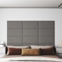 Paneles de pared 12 uds tela gris claro 60x30 cm 2,16 m² de , Recubrimiento de paredes - Ref: Foro24-343845, Precio: 70,80 €