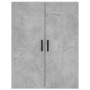 Aparador alto madera contrachapada gris hormigón 69,5x34x180 cm de , Aparadores - Ref: Foro24-3195743, Precio: 156,21 €, Desc...