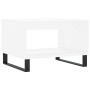 Mesa de centro madera de ingeniería blanca 60x50x40 cm de , Mesas de centro - Ref: Foro24-829260, Precio: 52,62 €