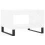 Mesa de centro madera de ingeniería blanca 60x50x40 cm de , Mesas de centro - Ref: Foro24-829260, Precio: 52,62 €