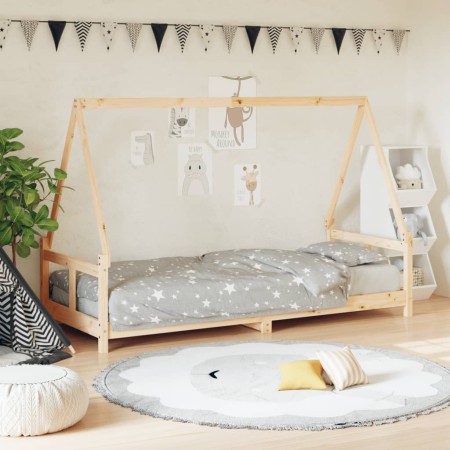 Estructura de cama para niños madera maciza de pino 80x200 cm | Foro24.es | Tu tienda online para hogar, jardín y más Foro24.es