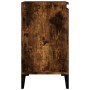 Armario de lavabo madera contrachapada roble ahumado 58x33x60cm de , Tocadores de baño - Ref: Foro24-821265, Precio: 63,02 €