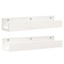 Estantes de pared 2 uds madera maciza de pino blanco 50x12x9 cm de , Estantes y estanterías - Ref: Foro24-823585, Precio: 27,...
