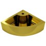 Lavabo con rebosadero 45x32x12,5 cm cerámica dorado | Foro24.es | Tu tienda online para hogar, jardín y más Foro24.es