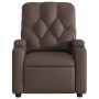 Sillón de masaje reclinable cuero sintético marrón de , Sillones - Ref: Foro24-372512, Precio: 213,86 €