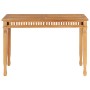 Mesa de comedor de jardín madera maciza de teca 110x65x80 cm